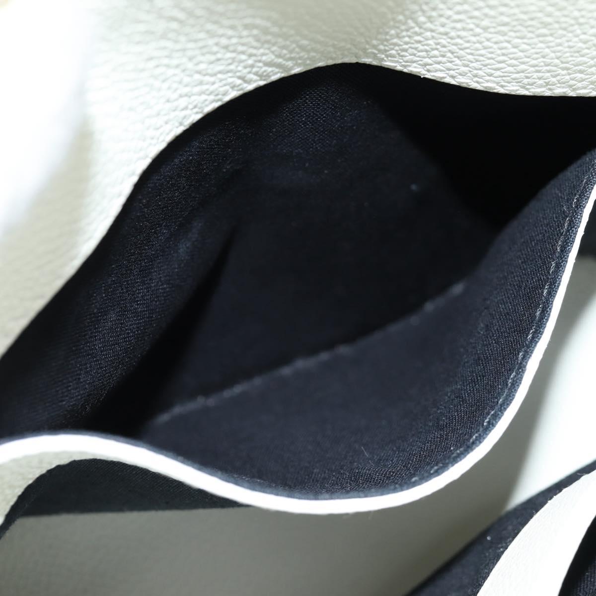 BALENCIAGA Ville Top Handle Hand Bag Leather 2way White 550646 Auth 126183M