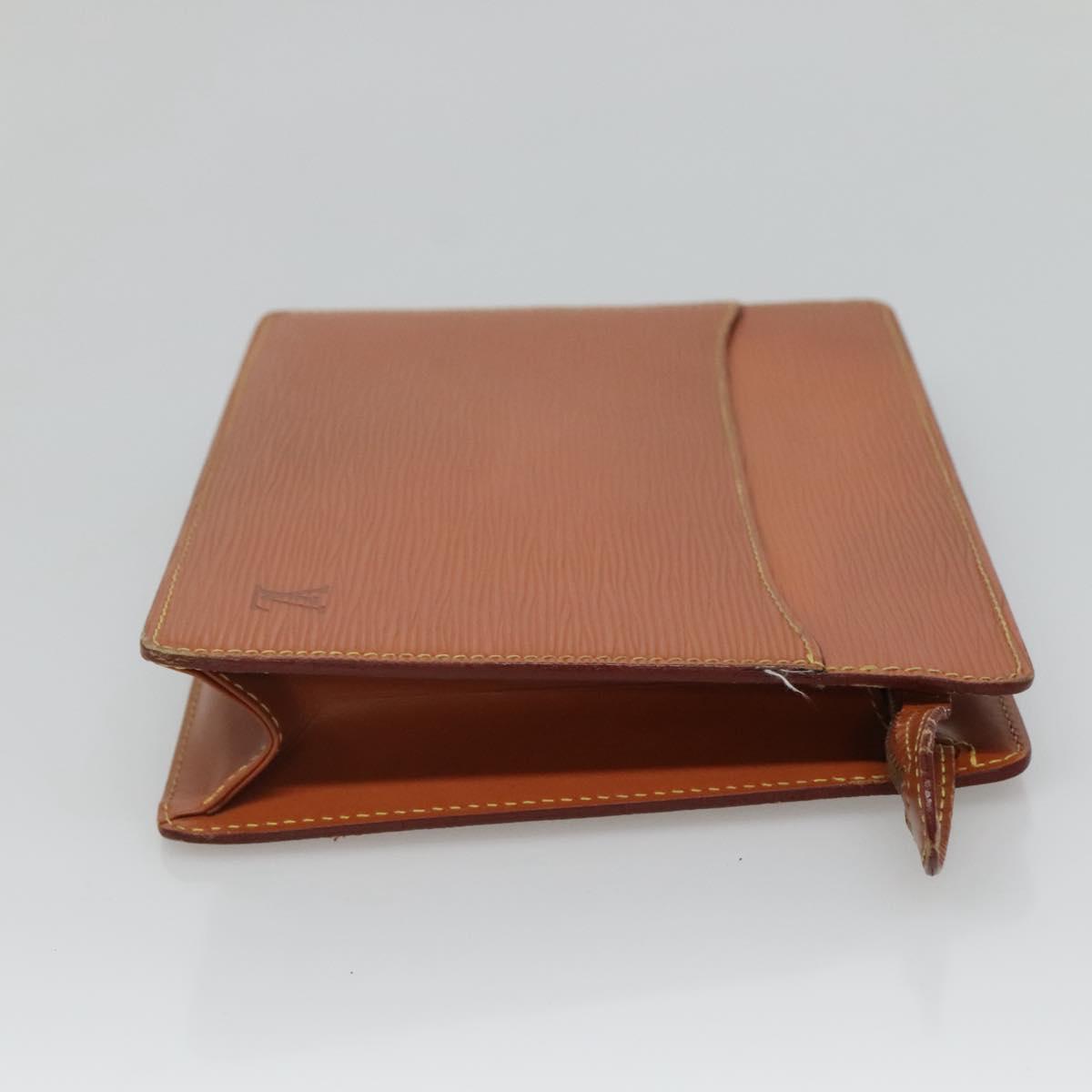 LOUIS VUITTON Epi Pochette Homme Clutch Bag Zipangu Gold M52528 LV Auth 126195