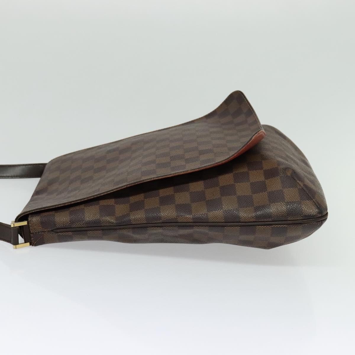 LOUIS VUITTON Damier Ebene Musette Shoulder Bag N51302 LV Auth 126199