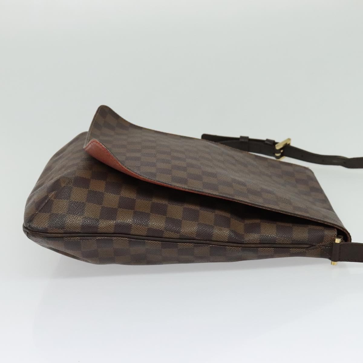 LOUIS VUITTON Damier Ebene Musette Shoulder Bag N51302 LV Auth 126199
