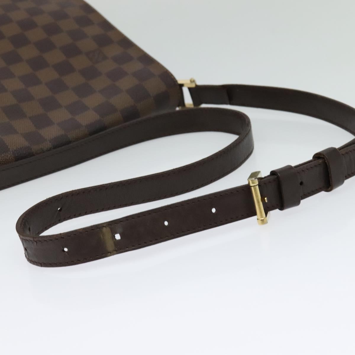 LOUIS VUITTON Damier Ebene Musette Shoulder Bag N51302 LV Auth 126199