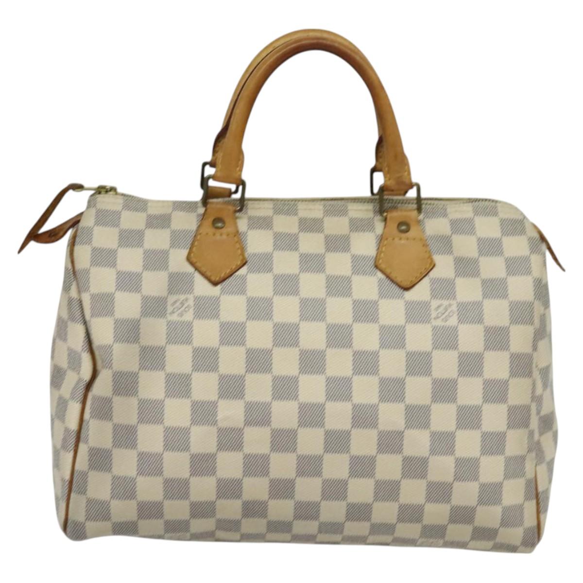 LOUIS VUITTON Damier Azur Speedy 30 Hand Bag N41533 LV Auth 126214