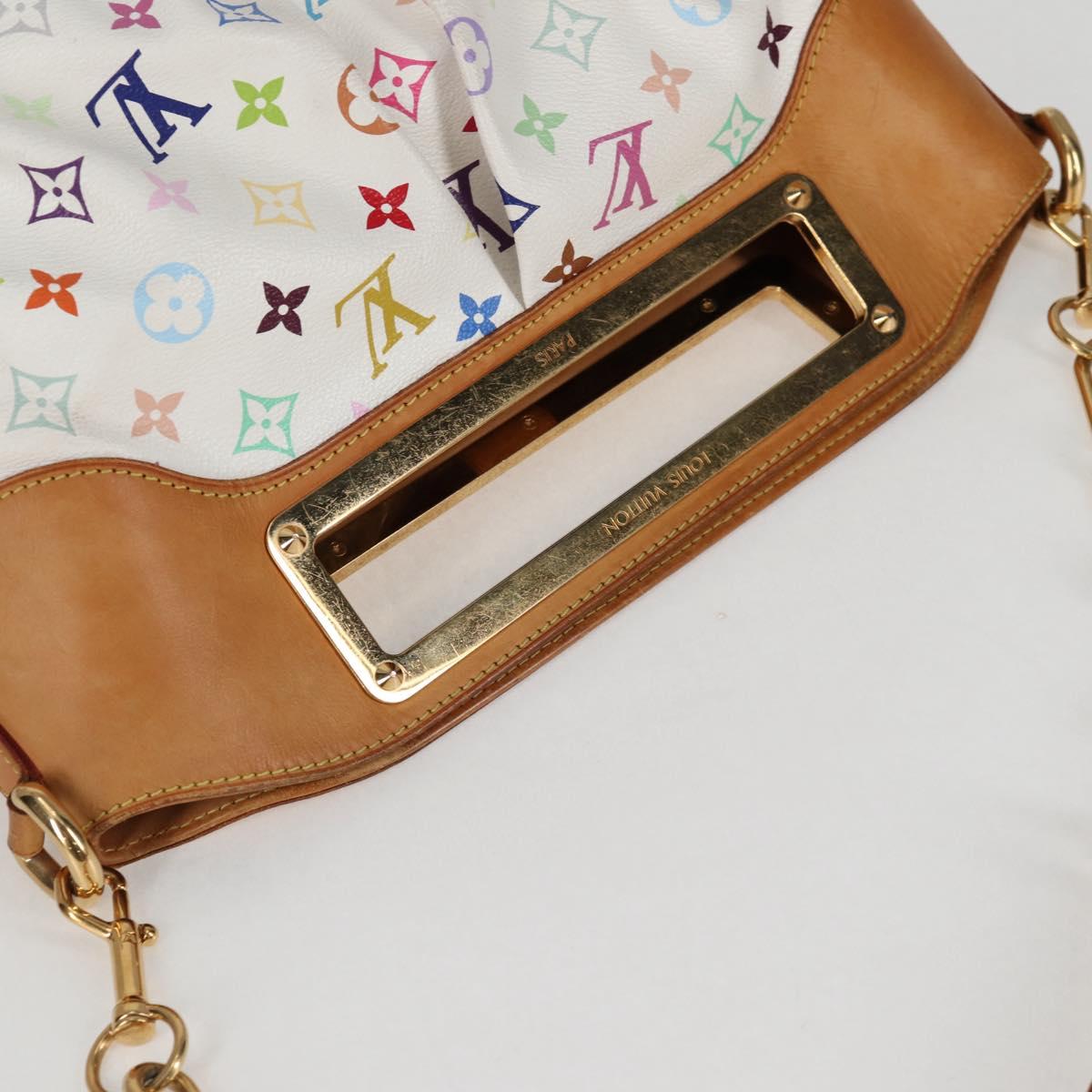 LOUIS VUITTON Monogram Multicolor Judy GM Shoulder Bag White M40253 Auth 126227V