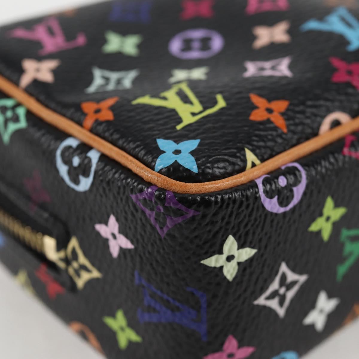 LOUIS VUITTON Multicolor Trousse Wapity Pouch Black M58034 Auth 126256AV