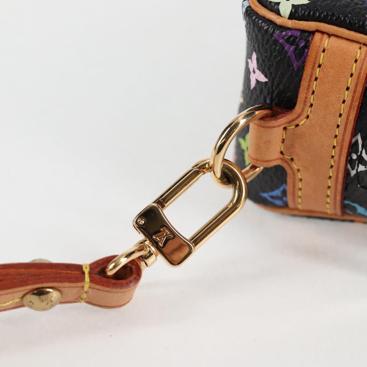 LOUIS VUITTON Multicolor Trousse Wapity Pouch Black M58034 Auth 126256AV