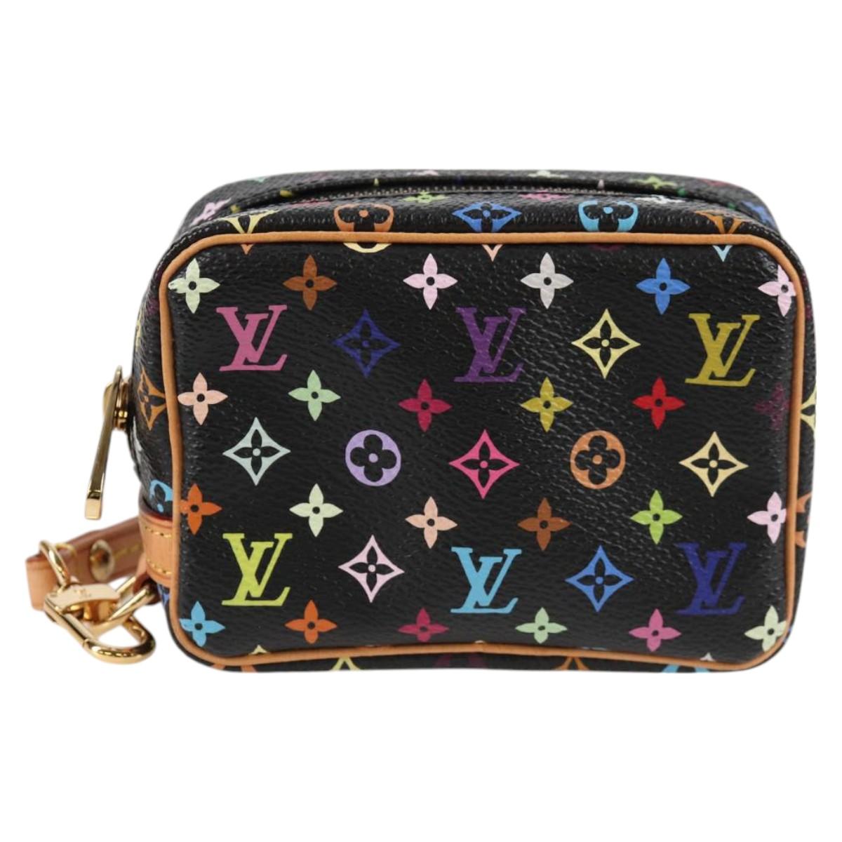 LOUIS VUITTON Multicolor Trousse Wapity Pouch Black M58034 Auth 126256AV
