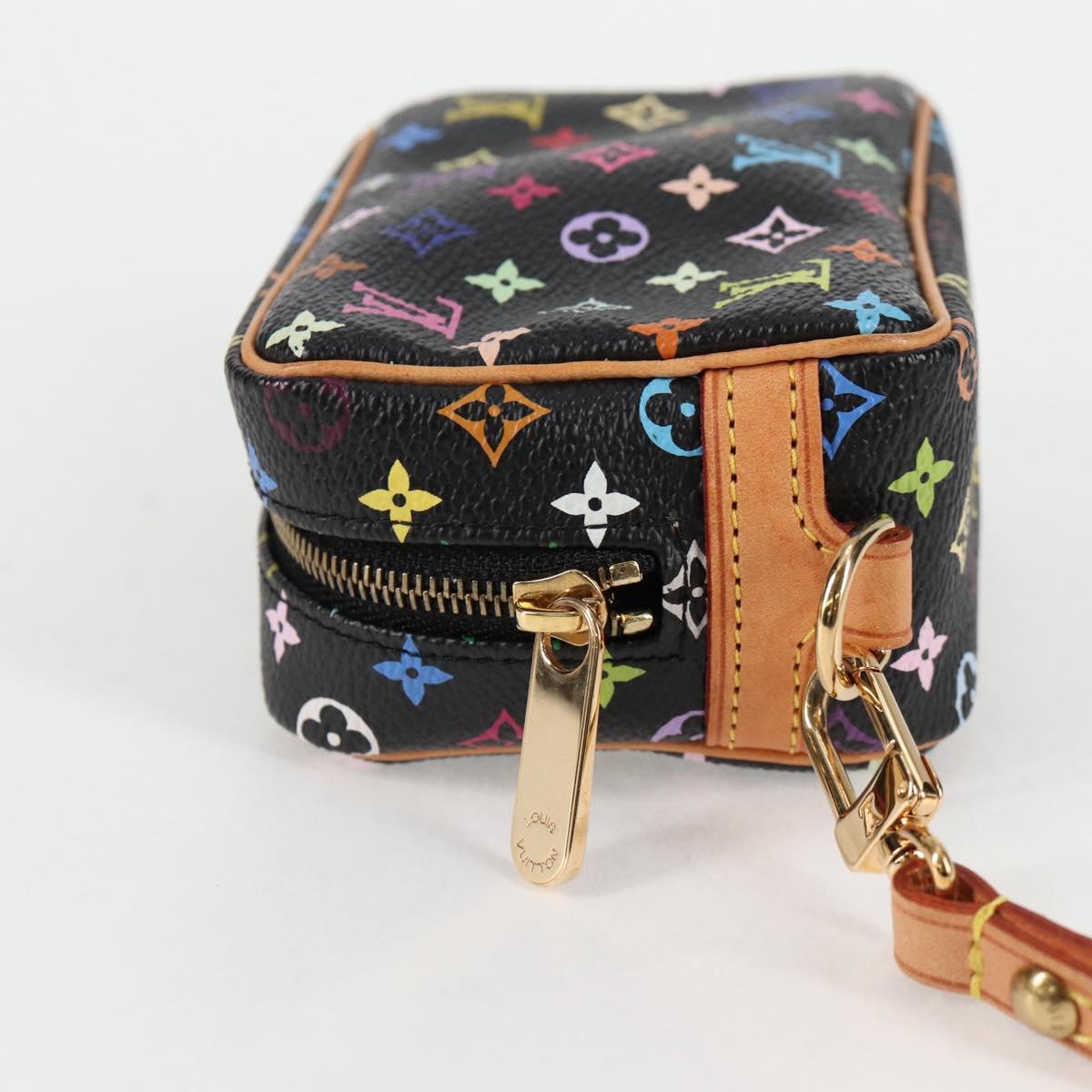 LOUIS VUITTON Multicolor Trousse Wapity Pouch Black M58034 Auth 126256AV