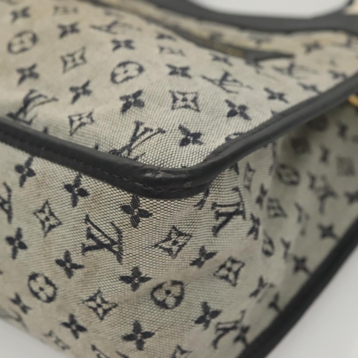 LOUIS VUITTON Monogram Mini Sac Catline Tote Bag Navy M92325 LV Auth 126282