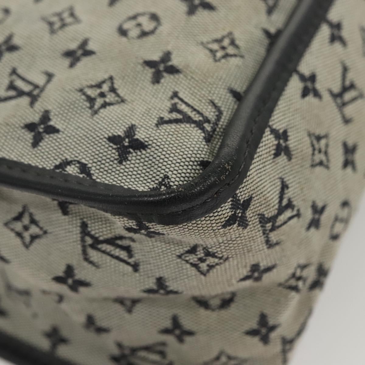 LOUIS VUITTON Monogram Mini Sac Catline Tote Bag Navy M92325 LV Auth 126282