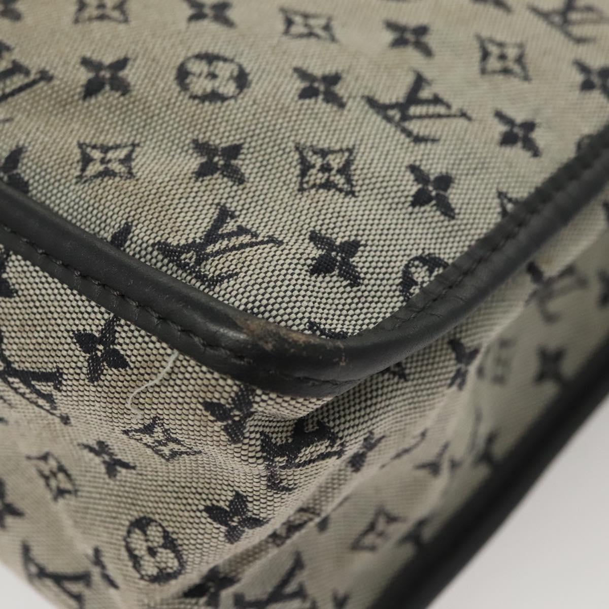 LOUIS VUITTON Monogram Mini Sac Catline Tote Bag Navy M92325 LV Auth 126282