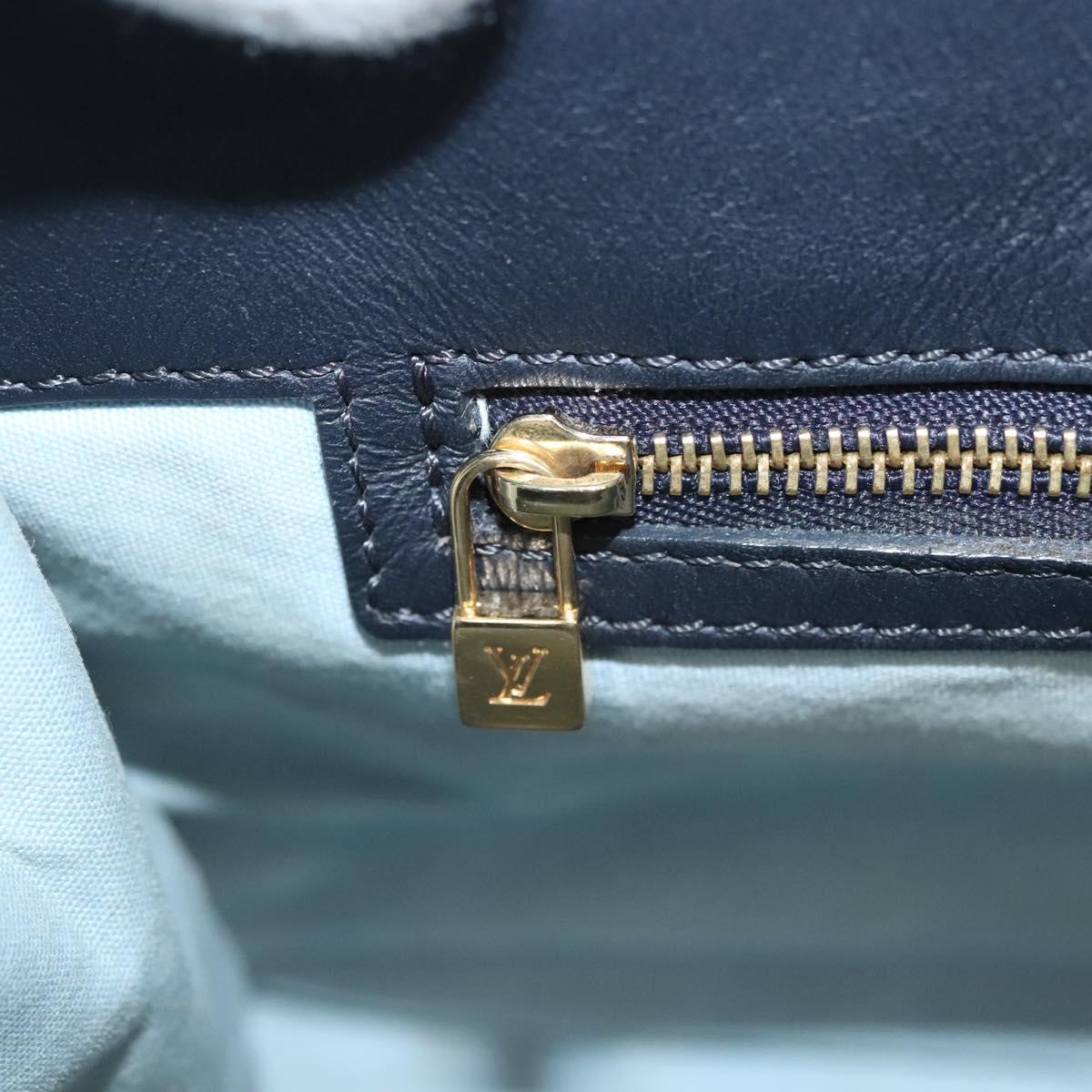 LOUIS VUITTON Monogram Mini Sac Catline Tote Bag Navy M92325 LV Auth 126282