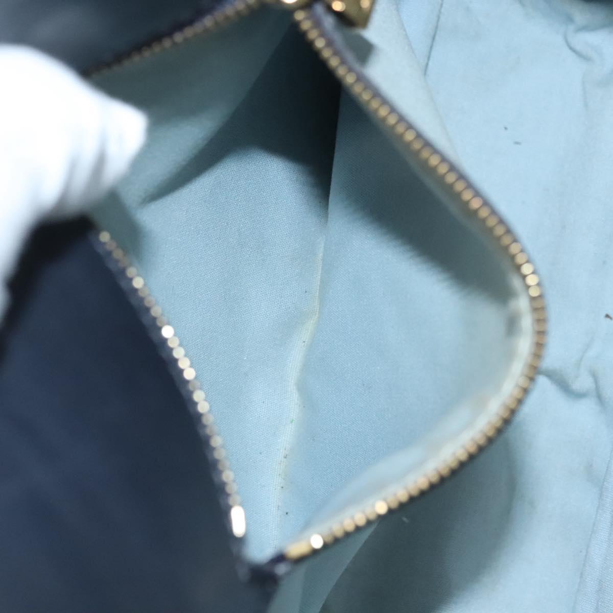 LOUIS VUITTON Monogram Mini Sac Catline Tote Bag Navy M92325 LV Auth 126282