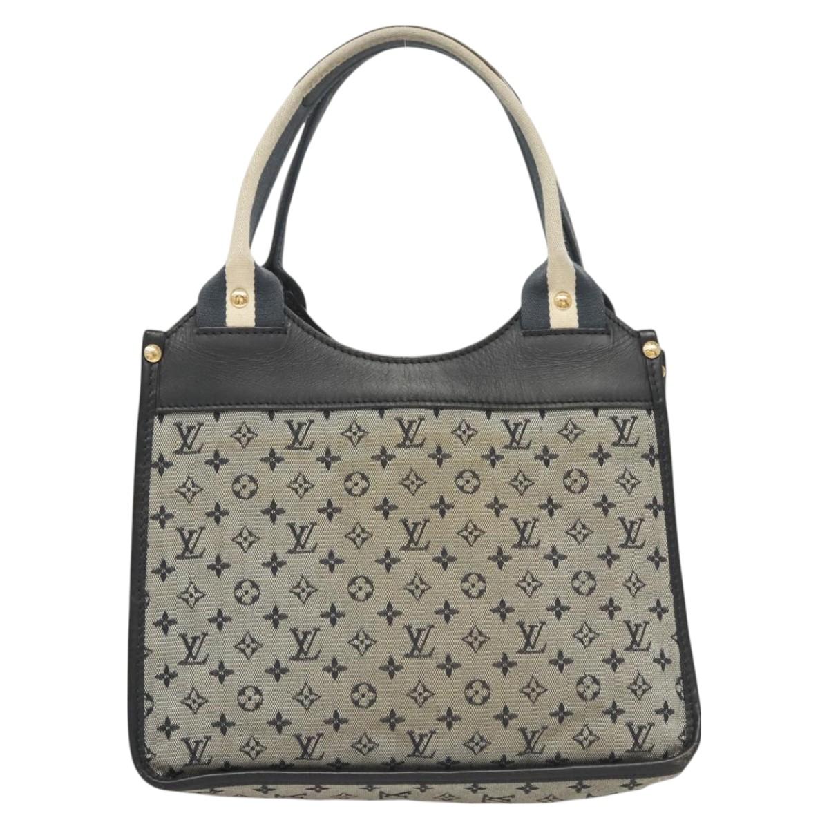 LOUIS VUITTON Monogram Mini Sac Catline Tote Bag Navy M92325 LV Auth 126282