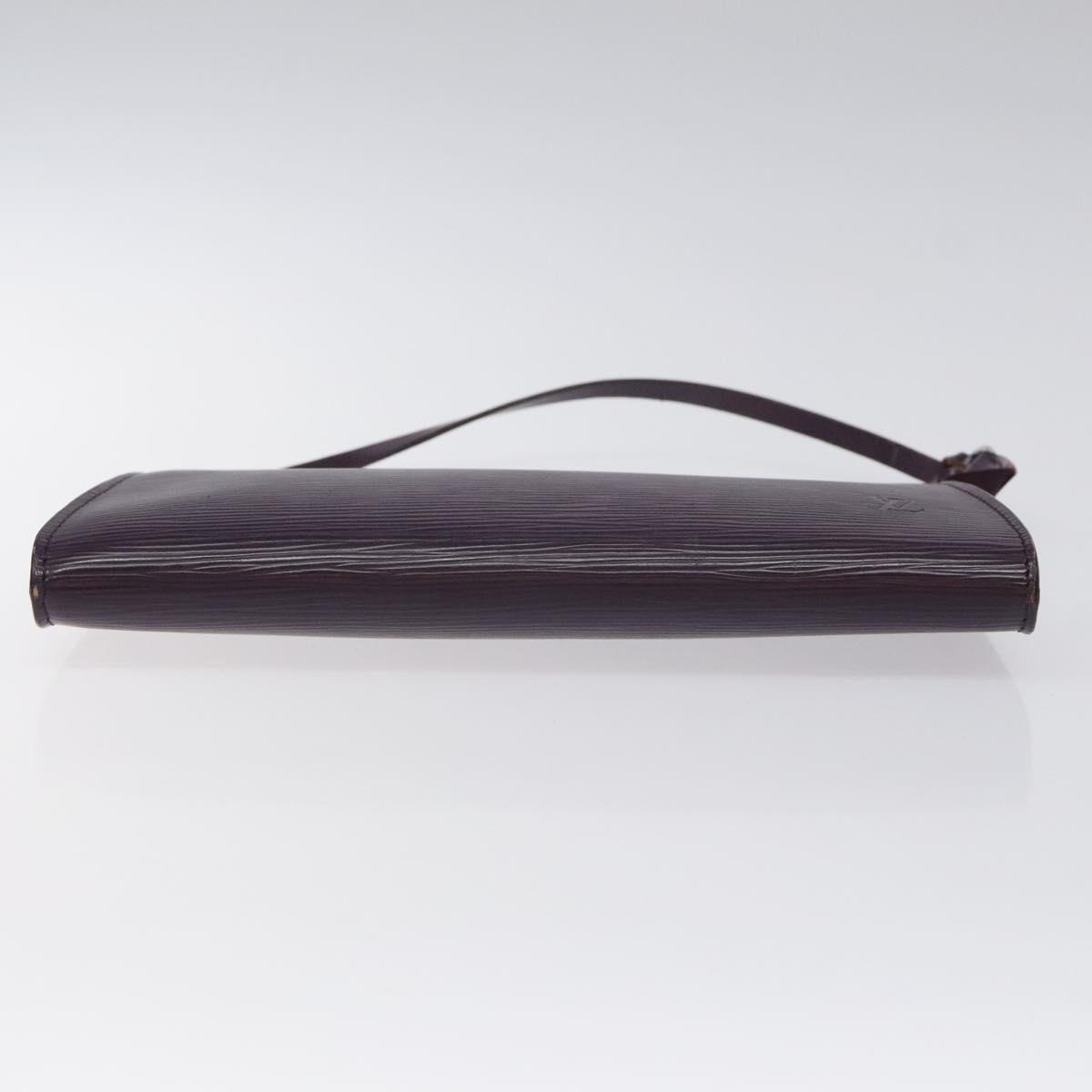 LOUIS VUITTON Epi Pochette Accessoires Pouch Purple Cassis M5298K LV Auth 126313
