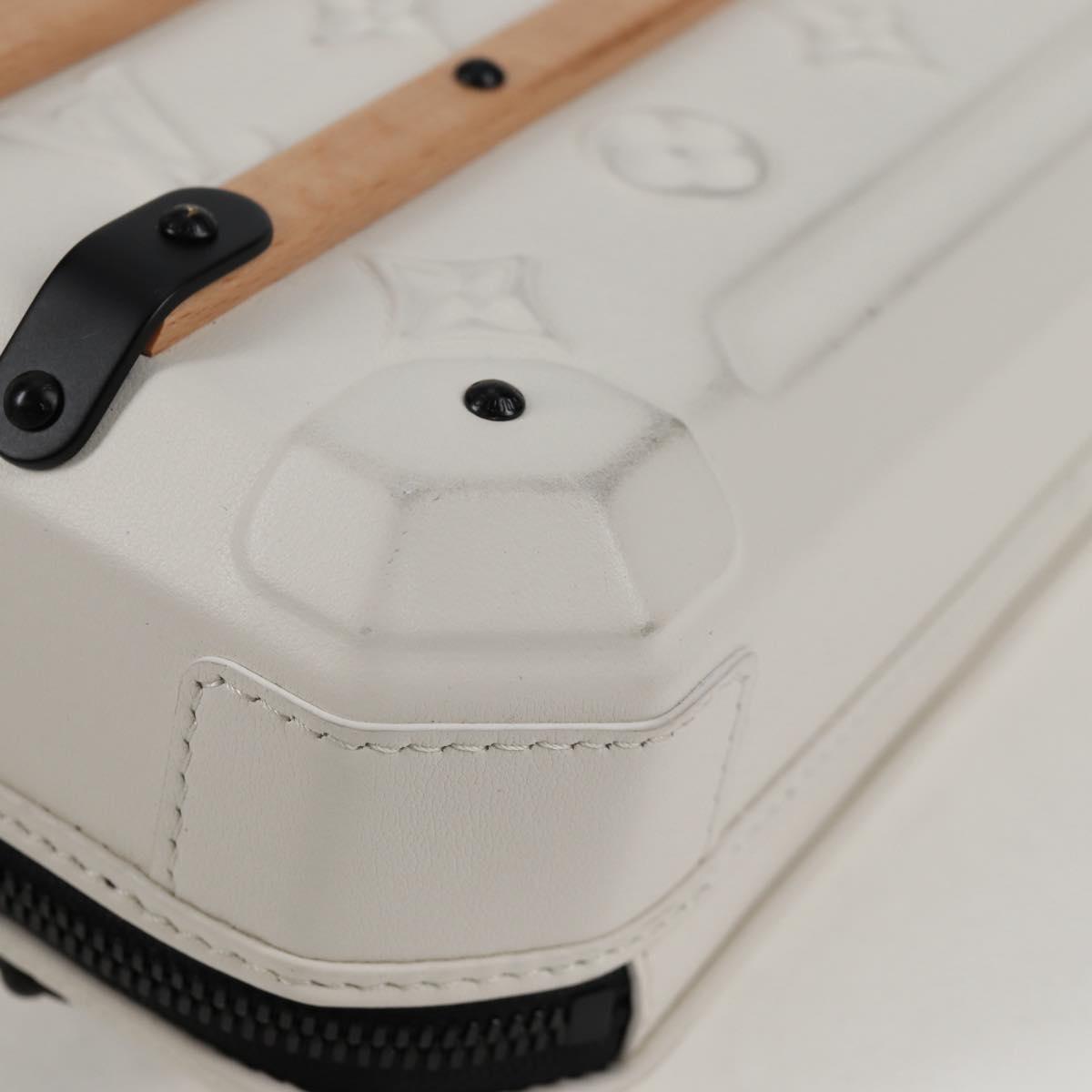 LOUIS VUITTON Monogram Future Trunk Hand Bag White M21950 LV Auth 126317M