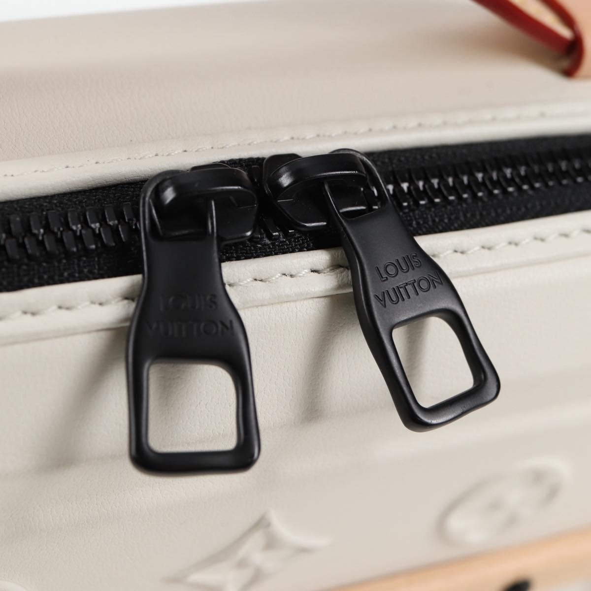LOUIS VUITTON Monogram Future Trunk Hand Bag White M21950 LV Auth 126317M