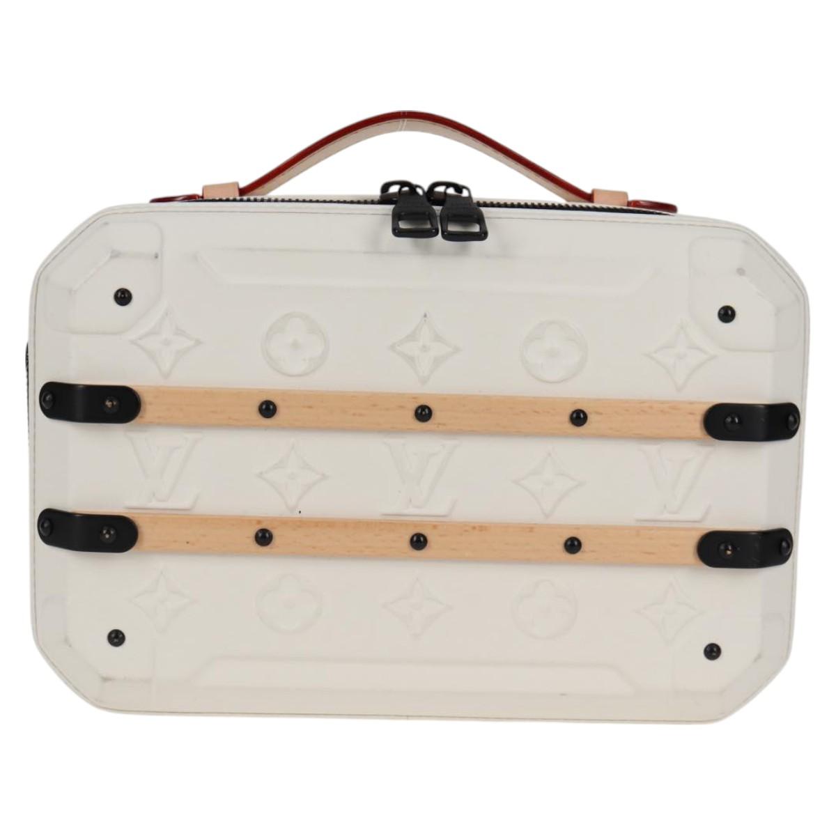 LOUIS VUITTON Monogram Future Trunk Hand Bag White M21950 LV Auth 126317M