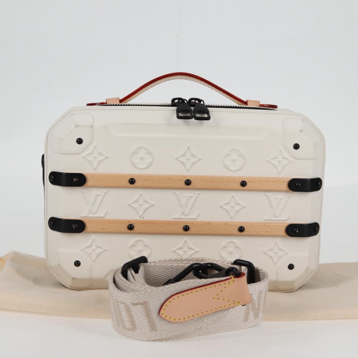 LOUIS VUITTON Monogram Future Trunk Hand Bag White M21950 LV Auth 126317M