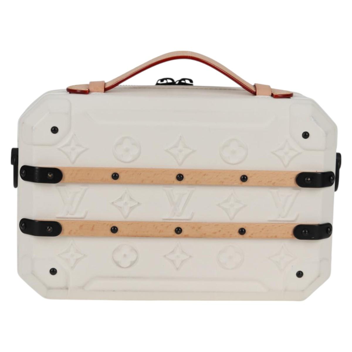 LOUIS VUITTON Monogram Future Trunk Hand Bag White M21950 LV Auth 126317M