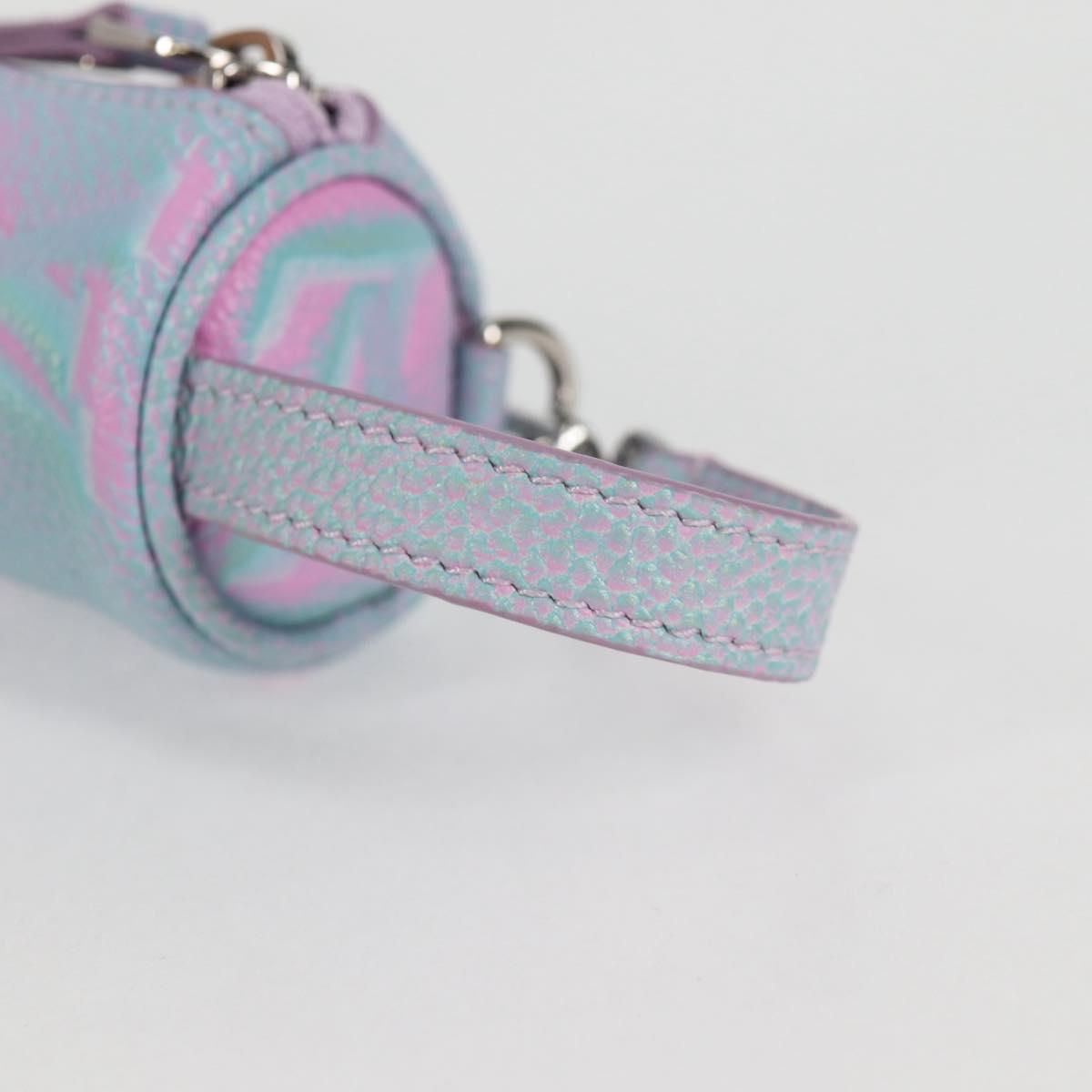 LOUIS VUITTON Monogram Empreinte Micro Papillon Pouch Lila M00837 Auth 126346SAM