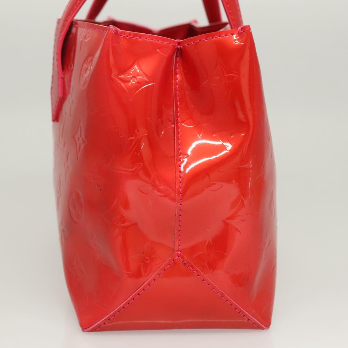 LOUIS VUITTON Monogram Vernis Wilshire PM Hand Bag Rose Pop M93643 Auth 126362