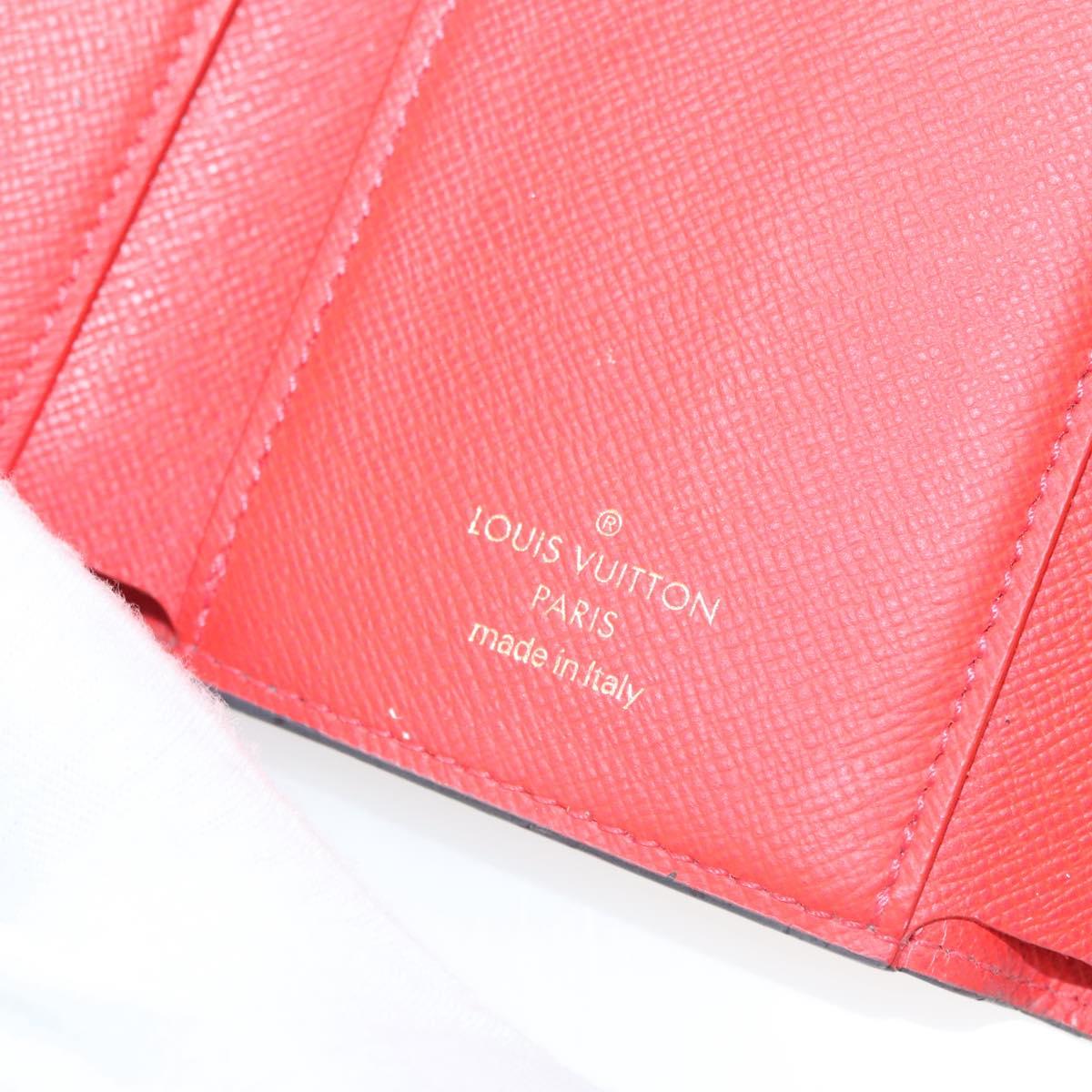 LOUIS VUITTON Animal Print Portefeuille Victorine Wallet M63326 LV Auth 126370