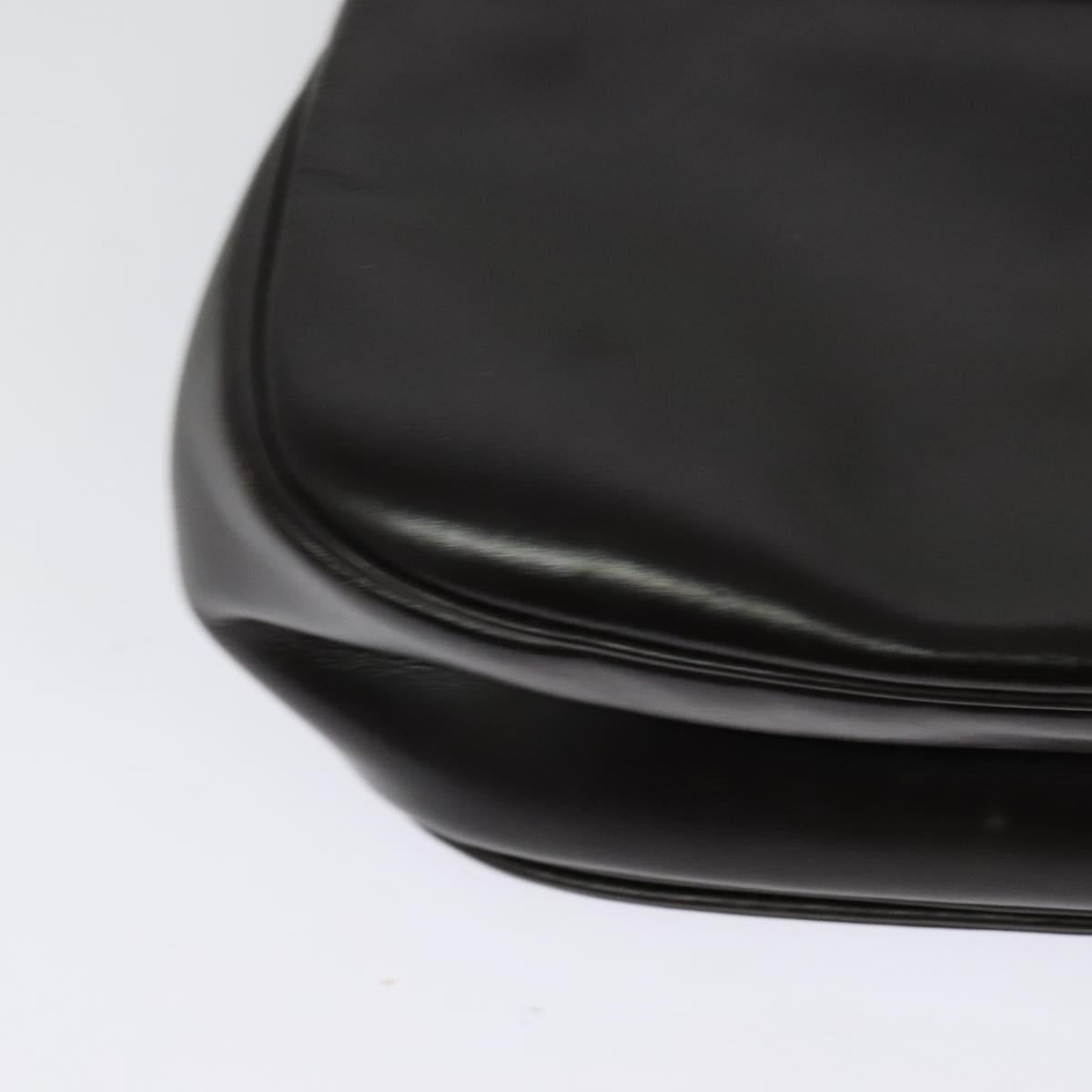 Christian Dior Shoulder Bag Leather Brown Gold Auth 126374