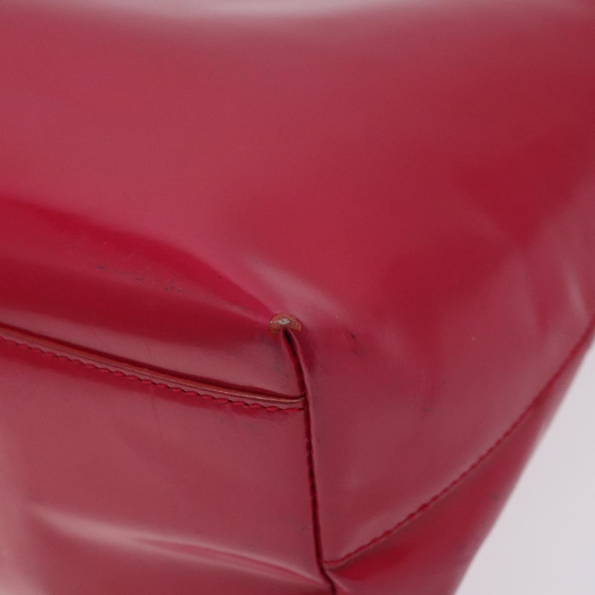 PRADA Shoulder Bag Enamel Pink Auth 126380