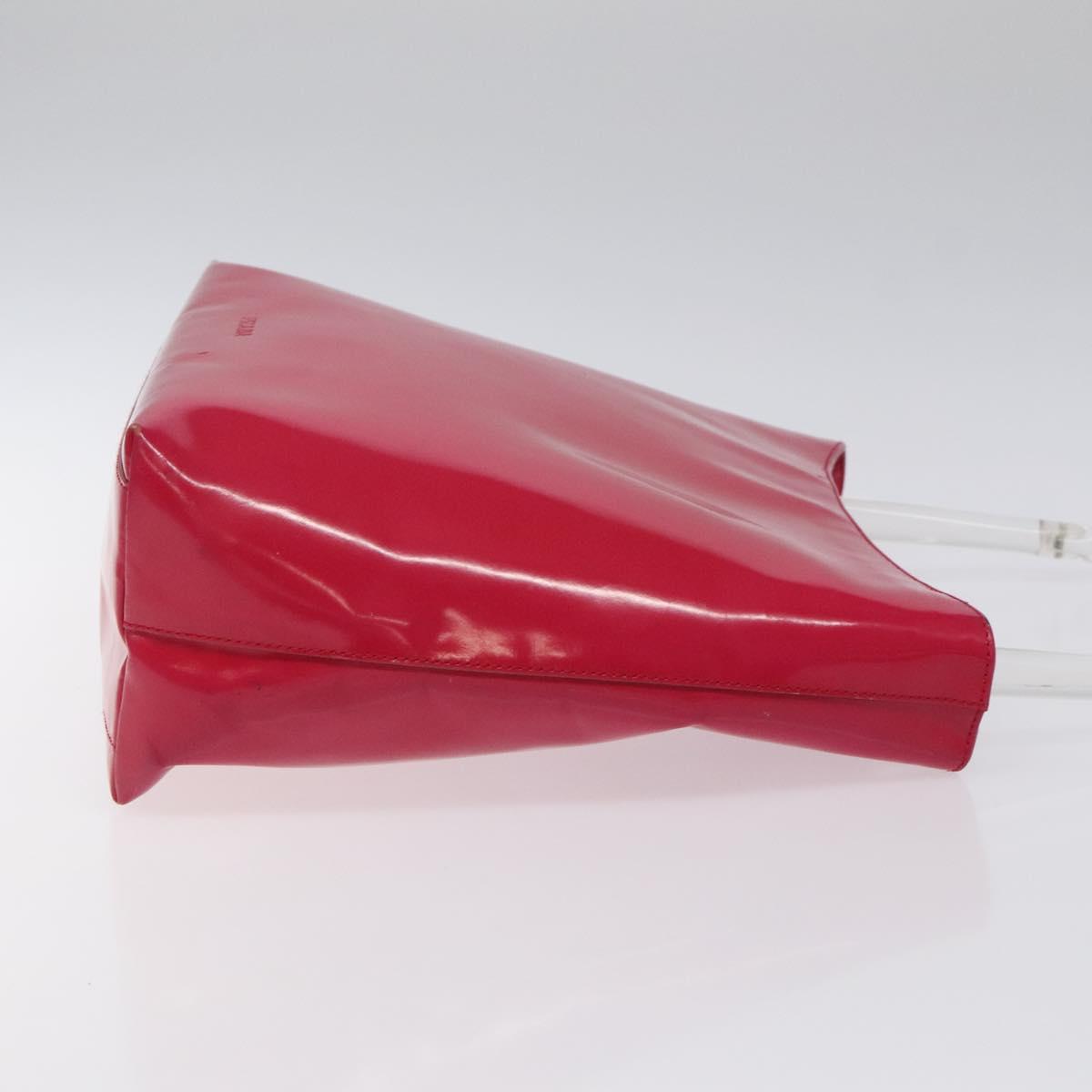 PRADA Shoulder Bag Enamel Pink Auth 126380