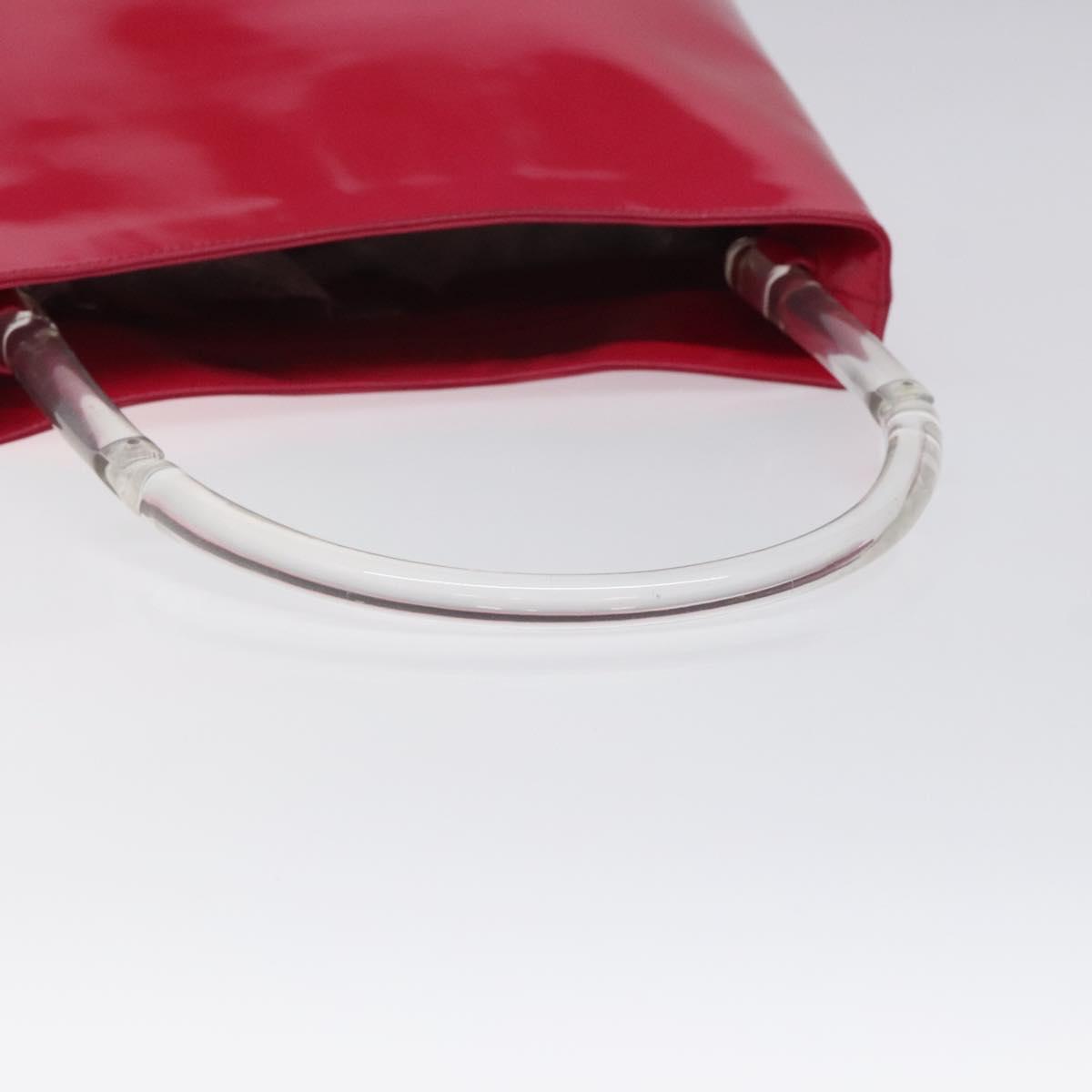 PRADA Shoulder Bag Enamel Pink Auth 126380