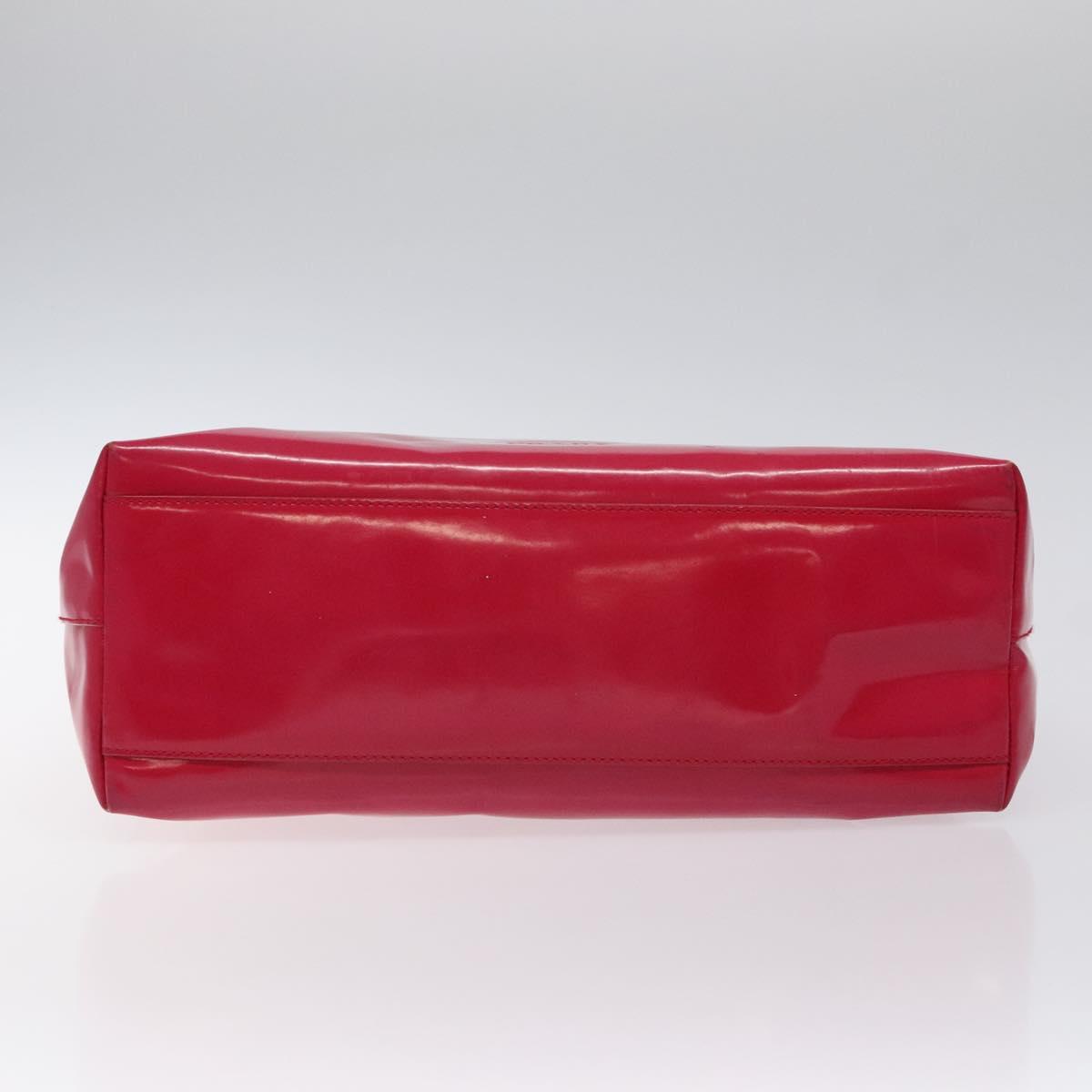 PRADA Shoulder Bag Enamel Pink Auth 126380