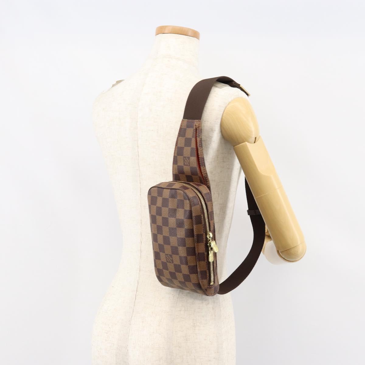 LOUIS VUITTON Damier Ebene Geronimos Shoulder Bag N51994 LV Auth 126424