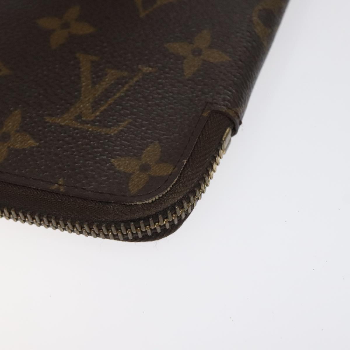 LOUIS VUITTON Monogram Zippy Organizer Long Wallet M62581 LV Auth 126432