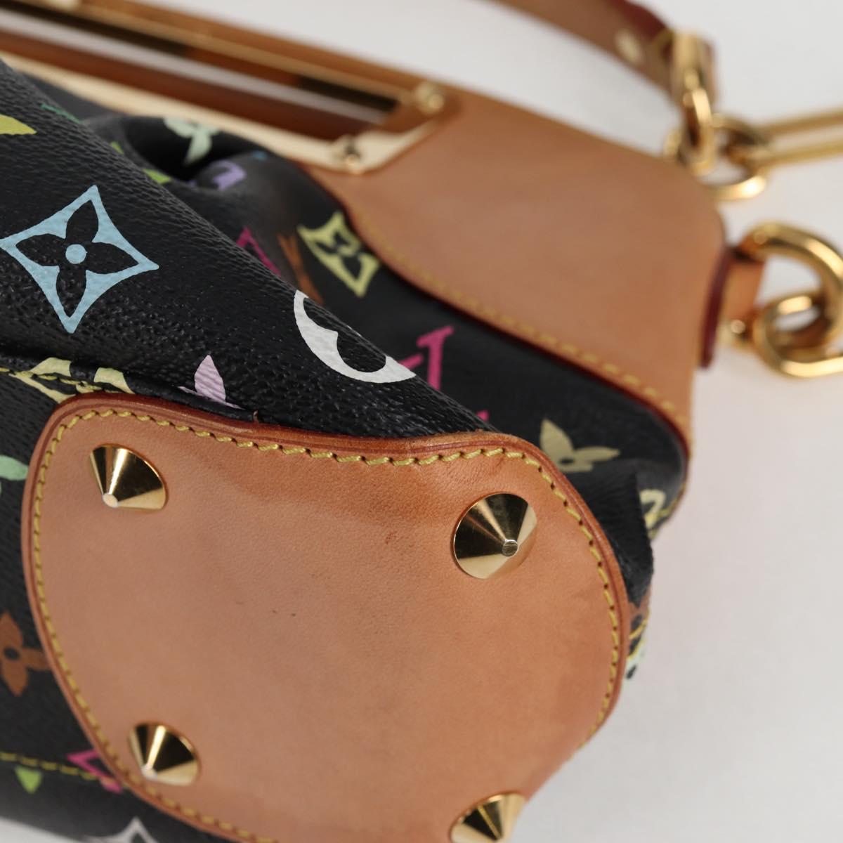 LOUIS VUITTON Monogram Multicolor Judy PM Bag 2way Black M40258 LV Auth 126485V