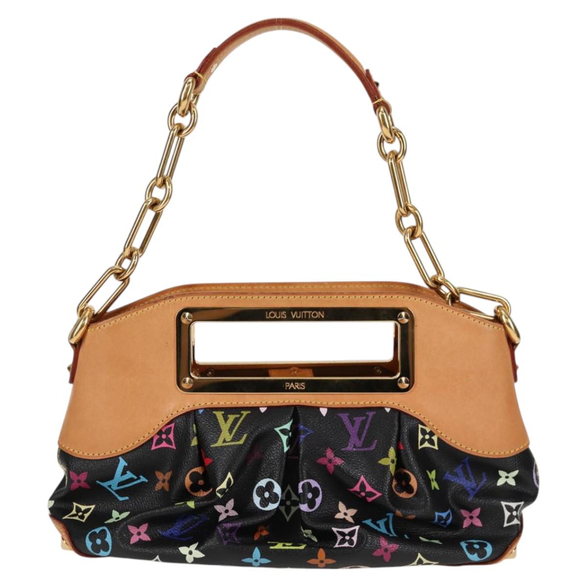 LOUIS VUITTON Monogram Multicolor Judy PM Bag 2way Black M40258 LV Auth 126485V