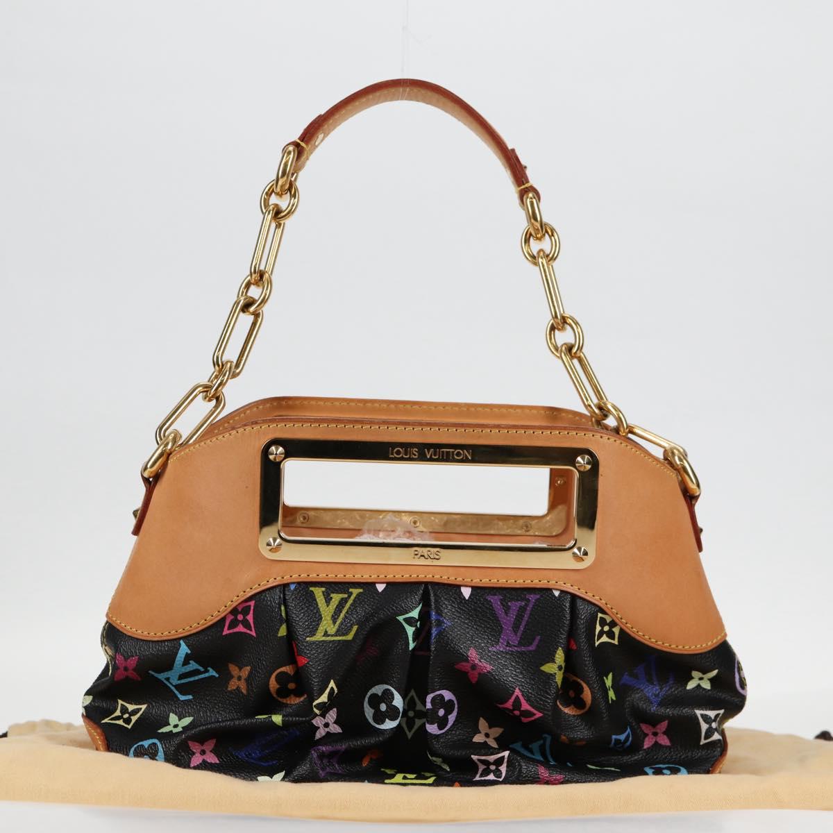 LOUIS VUITTON Monogram Multicolor Judy PM Bag 2way Black M40258 LV Auth 126485V