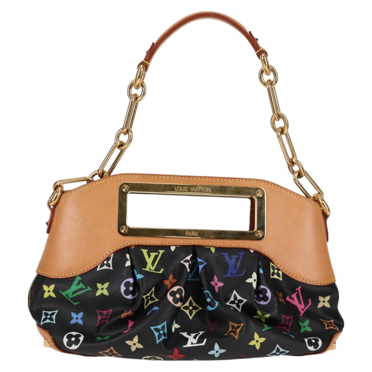 LOUIS VUITTON Monogram Multicolor Judy PM Bag 2way Black M40258 LV Auth 126485V