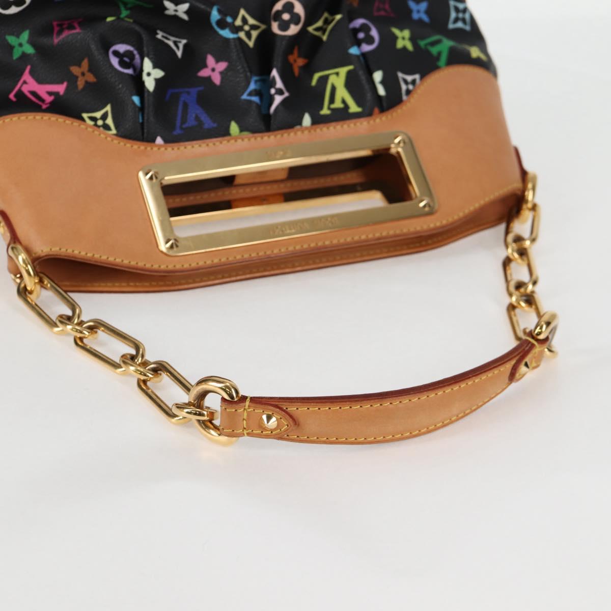 LOUIS VUITTON Monogram Multicolor Judy PM Bag 2way Black M40258 LV Auth 126485V