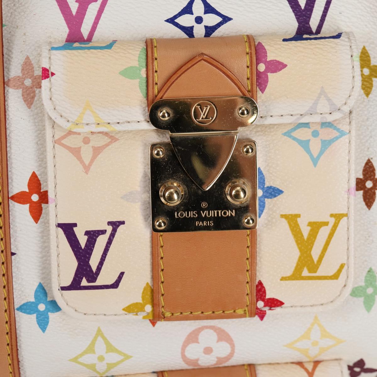 LOUIS VUITTON Monogram Multicolor Keepall 45 Bag White M92641 LV Auth 126487V