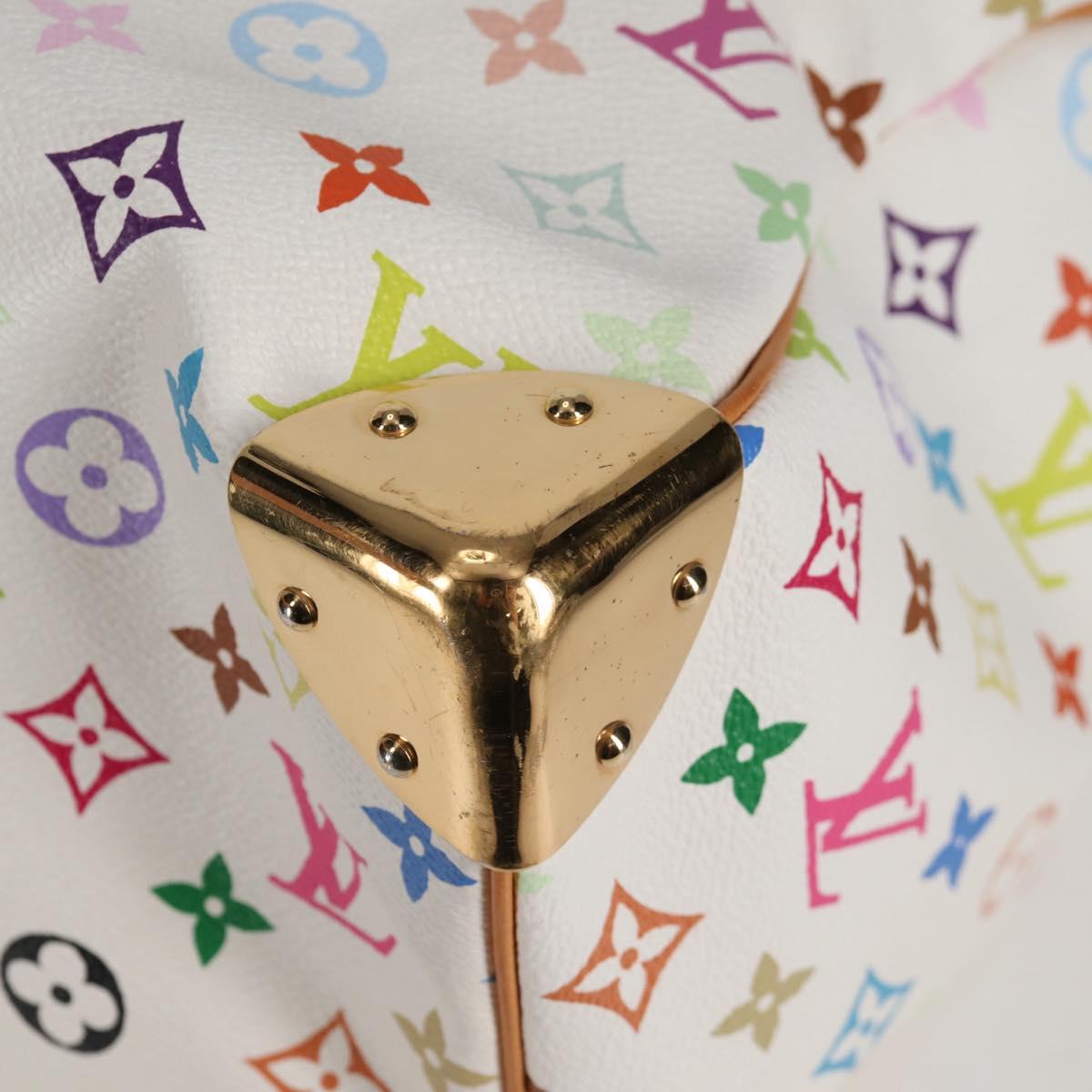 LOUIS VUITTON Monogram Multicolor Keepall 45 Bag White M92641 LV Auth 126488V