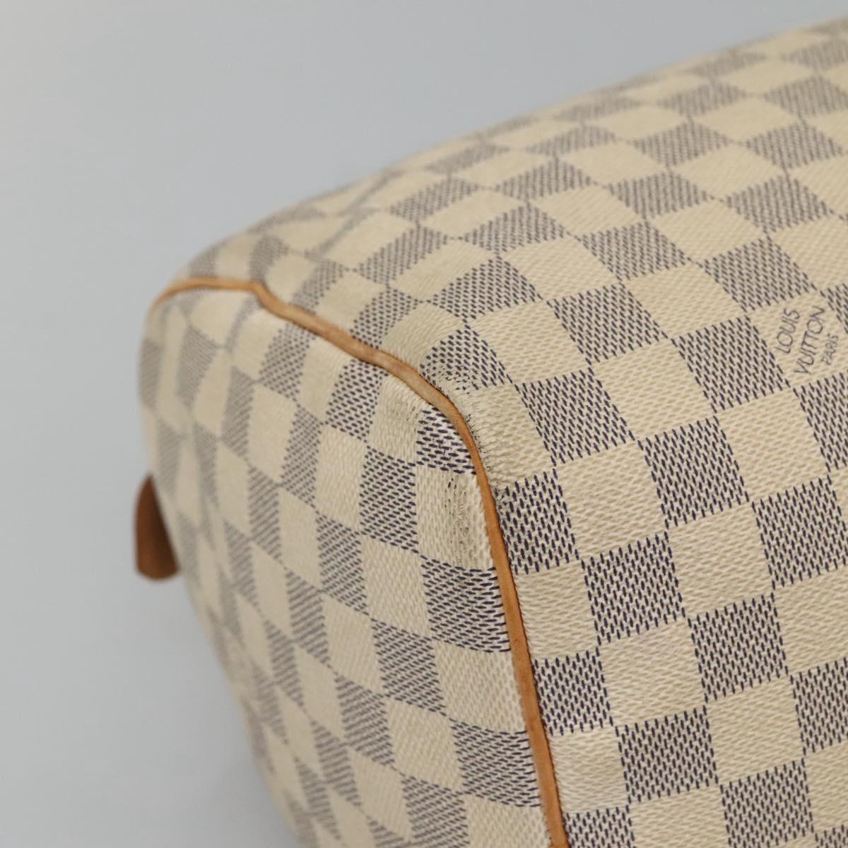 LOUIS VUITTON Damier Azur Speedy 30 Hand Bag N41533 LV Auth 126500