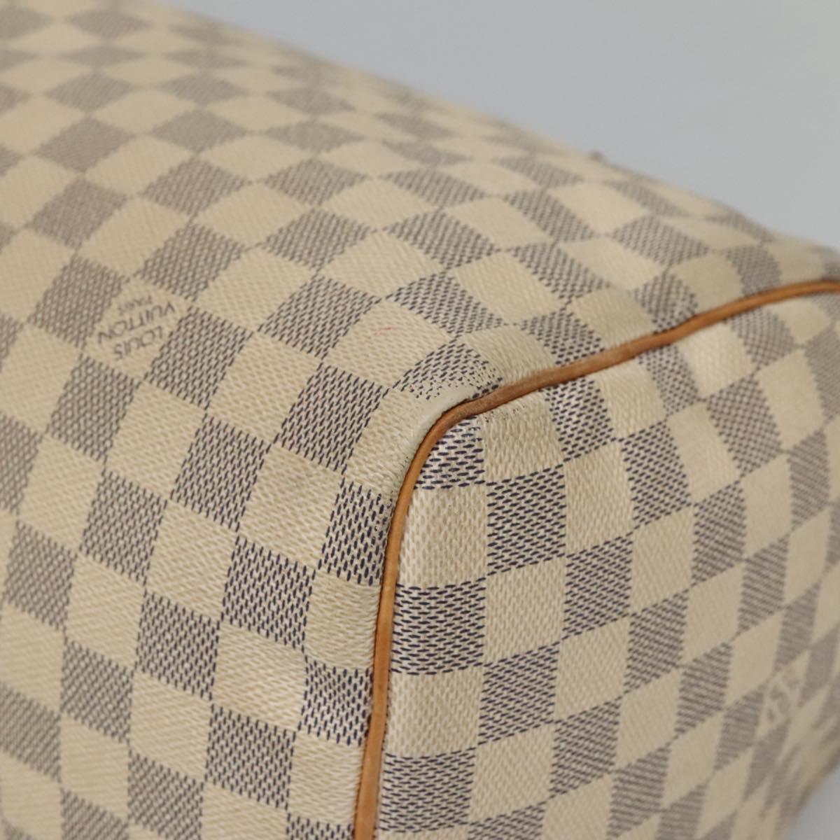 LOUIS VUITTON Damier Azur Speedy 30 Hand Bag N41533 LV Auth 126500