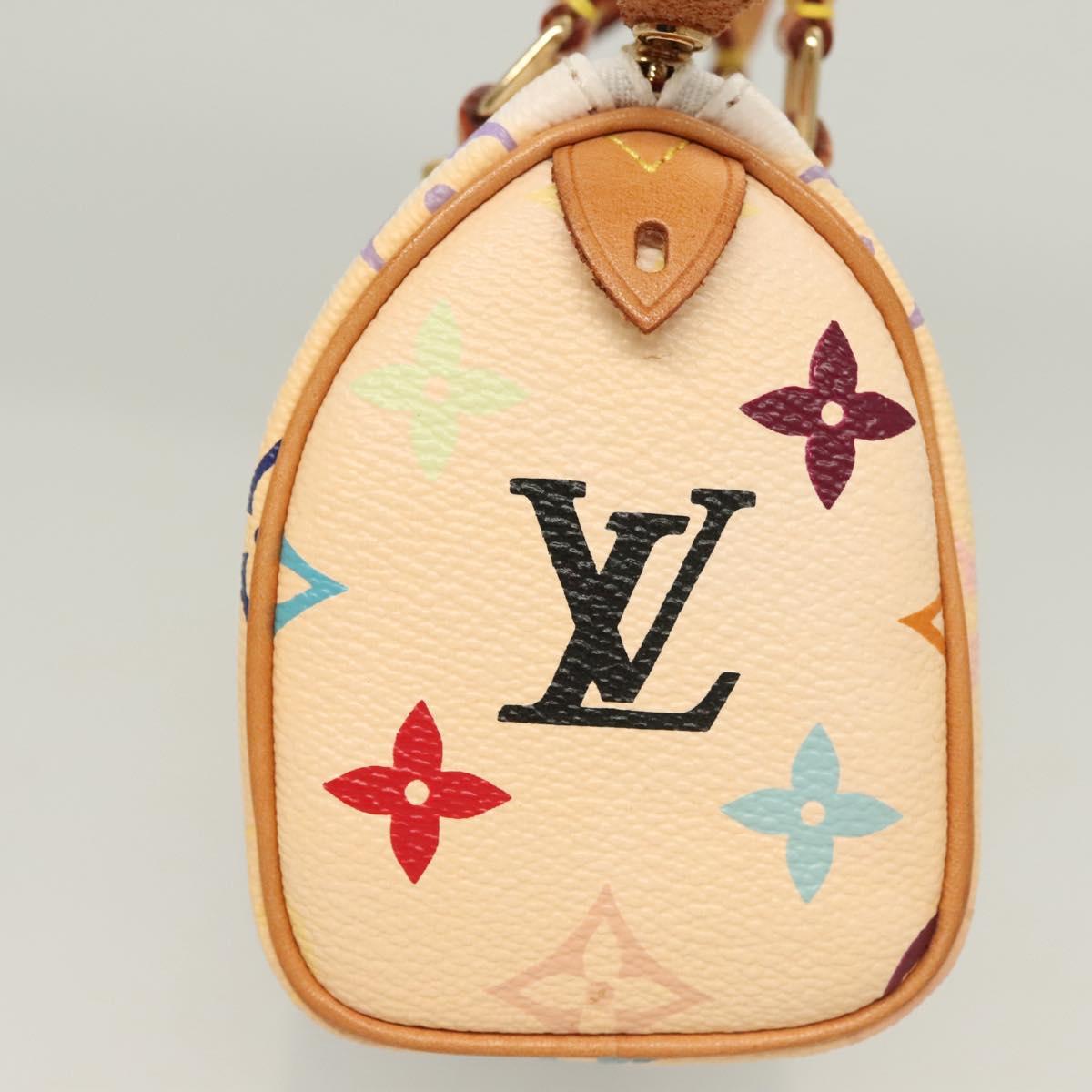 LOUIS VUITTON Monogram Multicolor Mini Speedy Bag White M92645 LV Auth 126502V