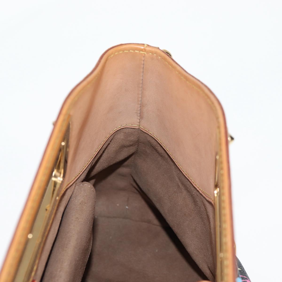 LOUIS VUITTON Monogram Multicolor Judy MM Bag 2Way Black M40256 LV Auth 126505V