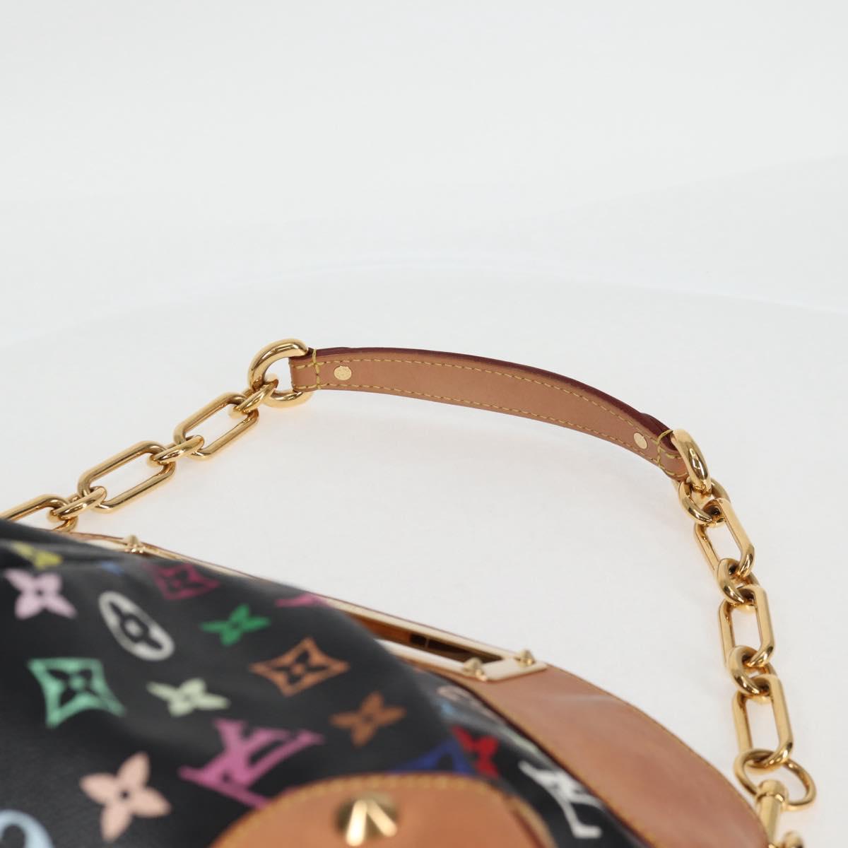 LOUIS VUITTON Monogram Multicolor Judy MM Bag 2Way Black M40256 LV Auth 126505V