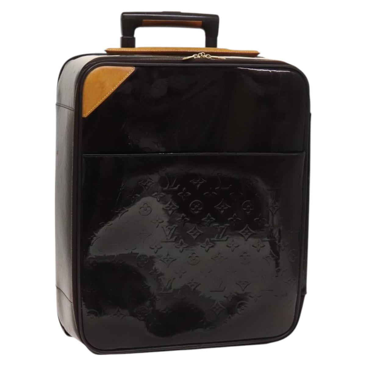 LOUIS VUITTON Monogram Vernis Pegas 45 Suitcase Amarante M91277 LV Auth 126511