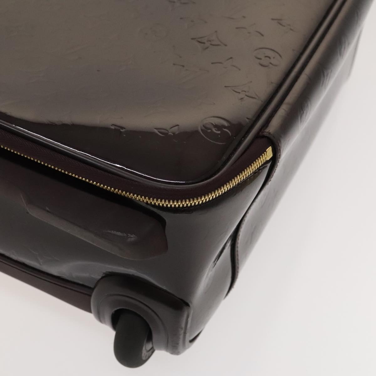 LOUIS VUITTON Monogram Vernis Pegas 45 Suitcase Amarante M91277 LV Auth 126511