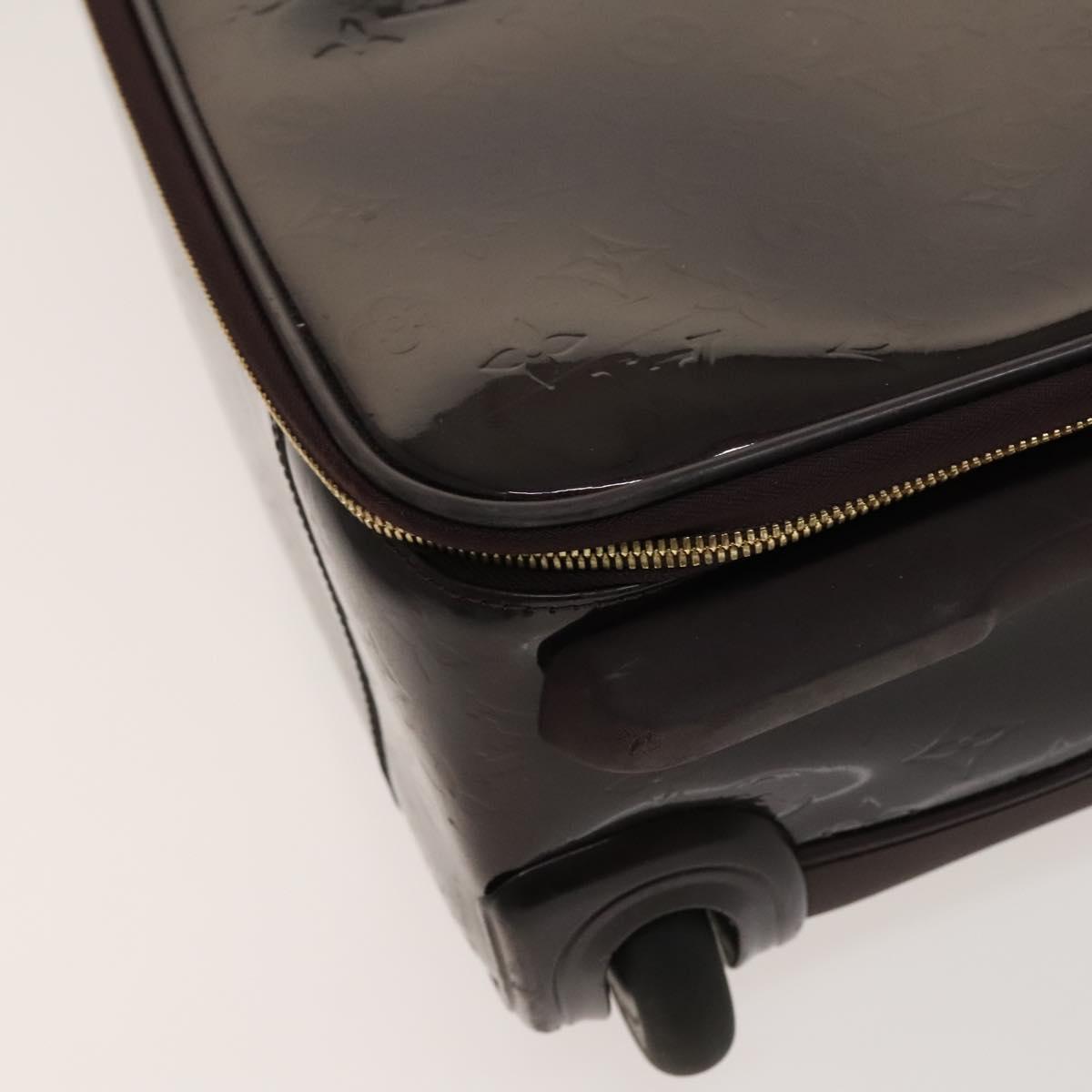 LOUIS VUITTON Monogram Vernis Pegas 45 Suitcase Amarante M91277 LV Auth 126511