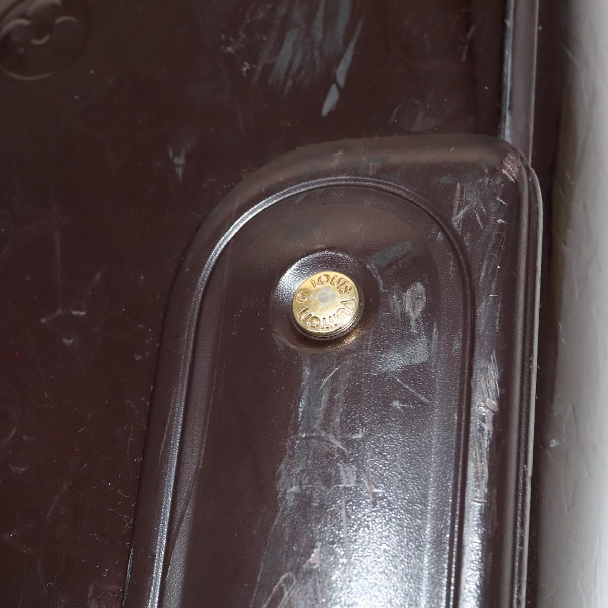 LOUIS VUITTON Monogram Vernis Pegas 45 Suitcase Amarante M91277 LV Auth 126511