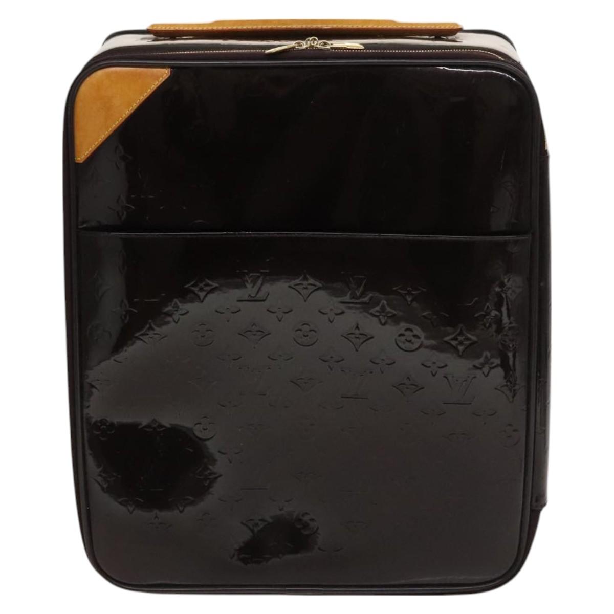 LOUIS VUITTON Monogram Vernis Pegas 45 Suitcase Amarante M91277 LV Auth 126511